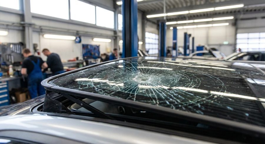 Broken sunroof glass repair in Stockton, CA